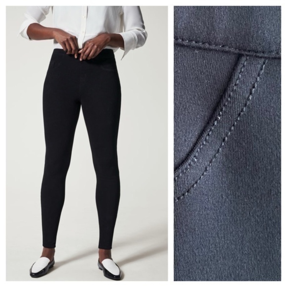 SPANX Black Jean-ish Ankle Leggings